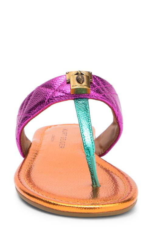Kurt Geiger London Brixton T-strap Sandal In Open Pink