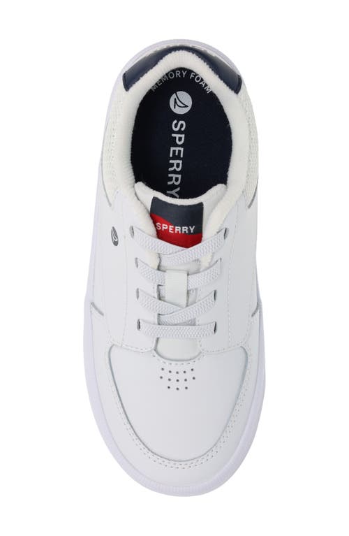 Sperry Kids' Boardwalk Sneaker In White