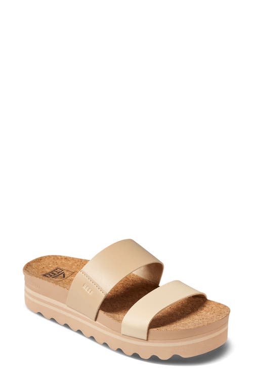 Reef Cushion Vista Hi Platform Slide Sandal In Oasis Duo
