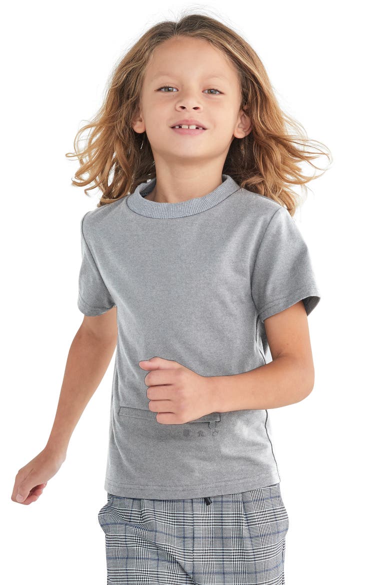 Pimm the Puppy 2-in-1 Stuffed Animal T-Shirt, Alternate, color, GREY MARL MIX
