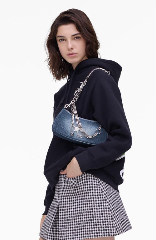 Marc Jacobs The Faded Denim Charm Shoulder Bag