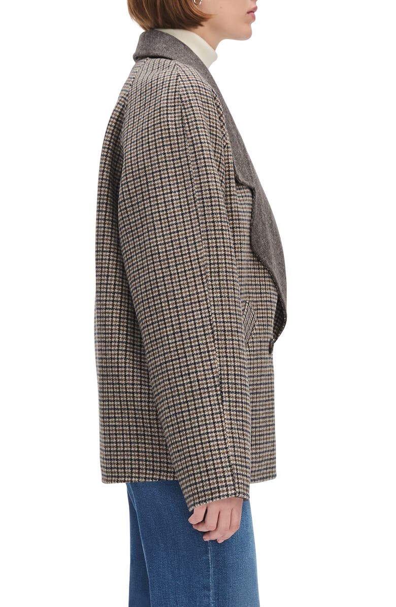 Favorite Daughter The Cameron Houndstooth Wool Blend Coat, Alternate, color, Dorset Plaid