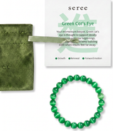 seree Manifest Clarity Blue Cat's Eye Beaded Bracelet