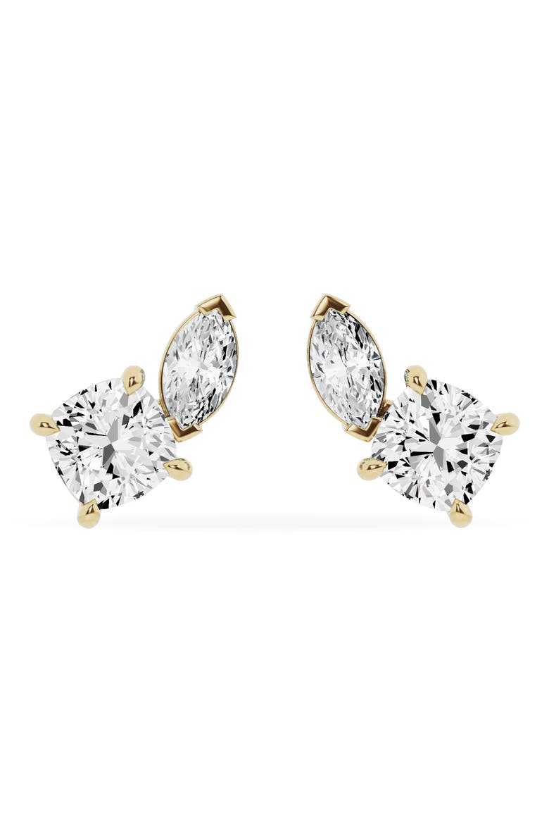 18K Gold Mixed Lab Created Diamond Fashion Stud Earrings - 2.62 ctw (Nordstrom Exclusive), Main, color, 18K YELLOW GOLD