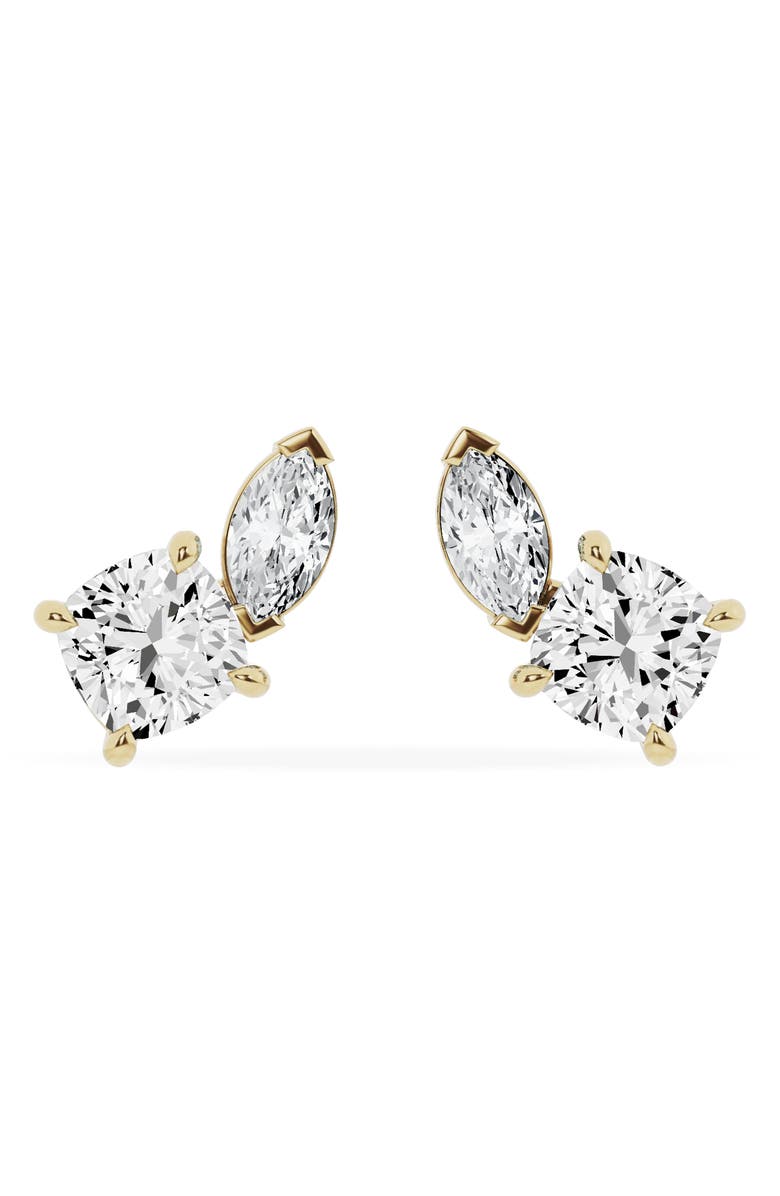 Jennifer Fisher 18K Gold Mixed Lab Created Diamond Fashion Stud Earrings - 2.62 ctw, Main, color, 18K Yellow Gold