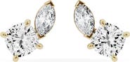 Jennifer Fisher 18K Gold Mixed Lab Created Diamond Fashion Stud Earrings - 2.62 ctw