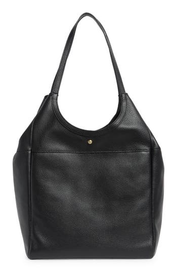Hobo Native Leather Tote Bag In Black