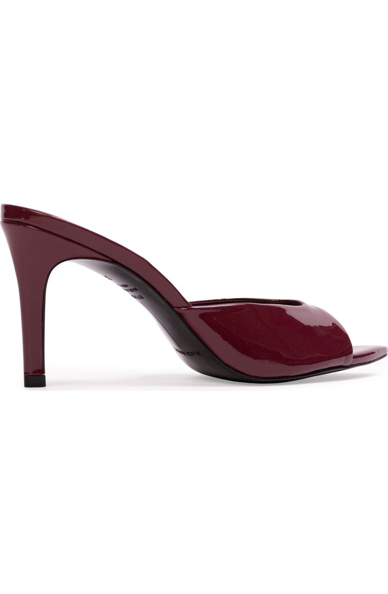 BLACK SUEDE STUDIO Brea 80 Patent Mule, Alternate, color, Ruby Patent Leather