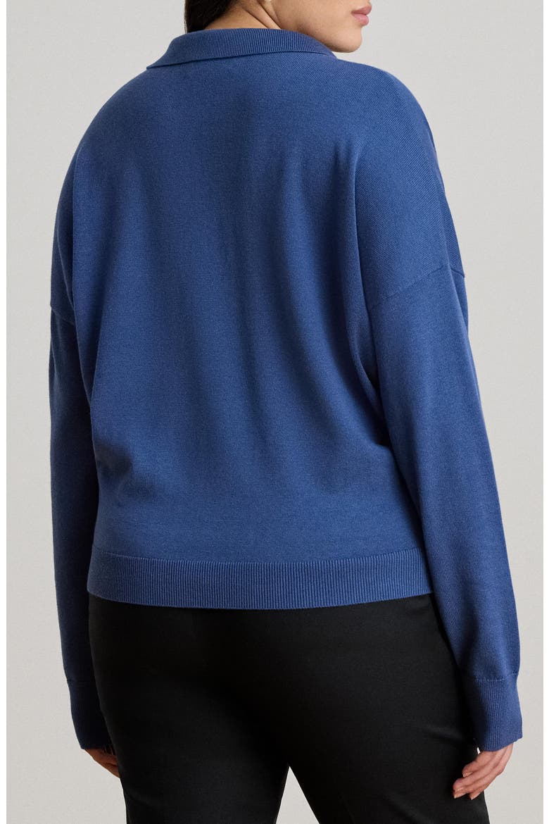 Johnny Collar Sweater, Alternate, color, INKY PURPLE