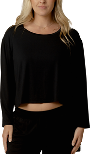 Kindred Bravely Aria Casual Long Sleeve Cropped Top