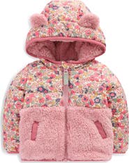 Mini Boden Kids' Mixed Media Hooded Jacket