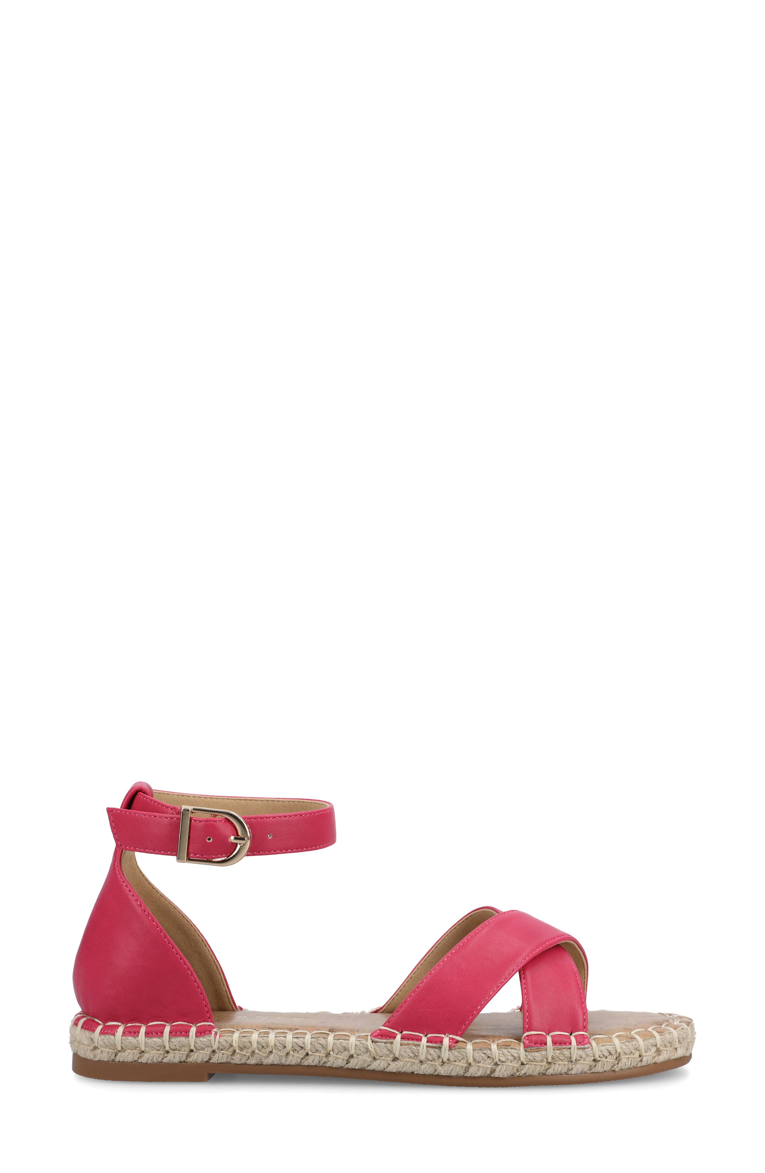 JOURNEE Lyddia Espadrille Sandal, Alternate, color, HOT PINK