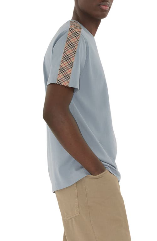 Burberry Ekd Embroidered T-shirt In Blue