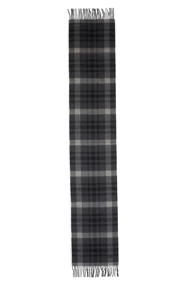 Hickey Freeman Cashmere Plaid Scarf, Alternate, color, 