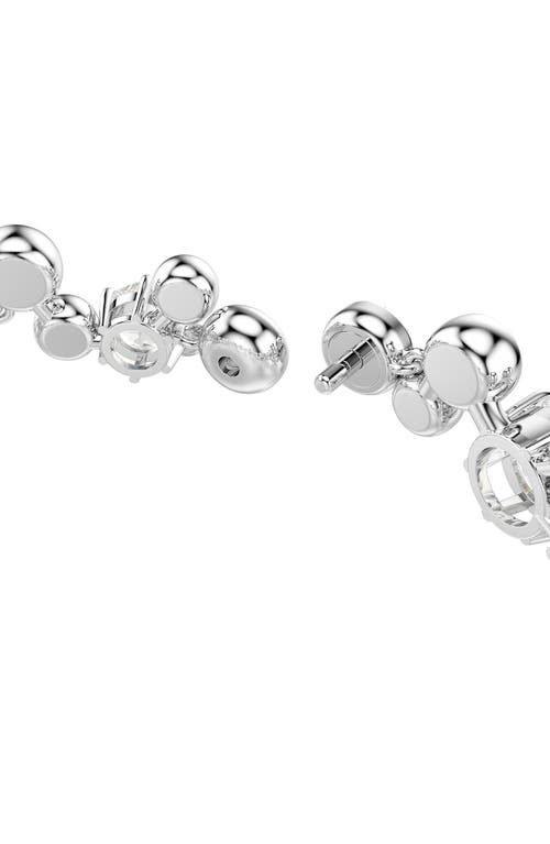Swarovski Swaroski Constella Rhodium Plated Bracelet In Silver