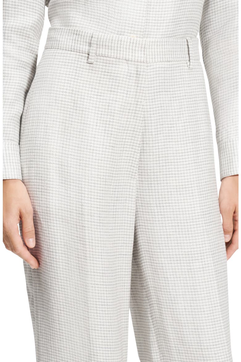 B.Mel Houndstooth Check Linen Blend Pants, Alternate, color, PLATINUM MULTI