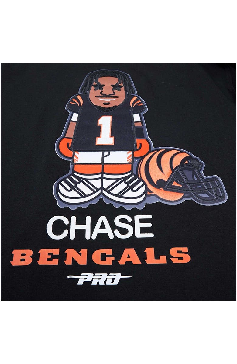 PRO STANDARD Men's Pro Standard Ja'Marr Chase Black Cincinnati Bengals Player Avatar Graphic T-Shirt, Alternate, color, Black