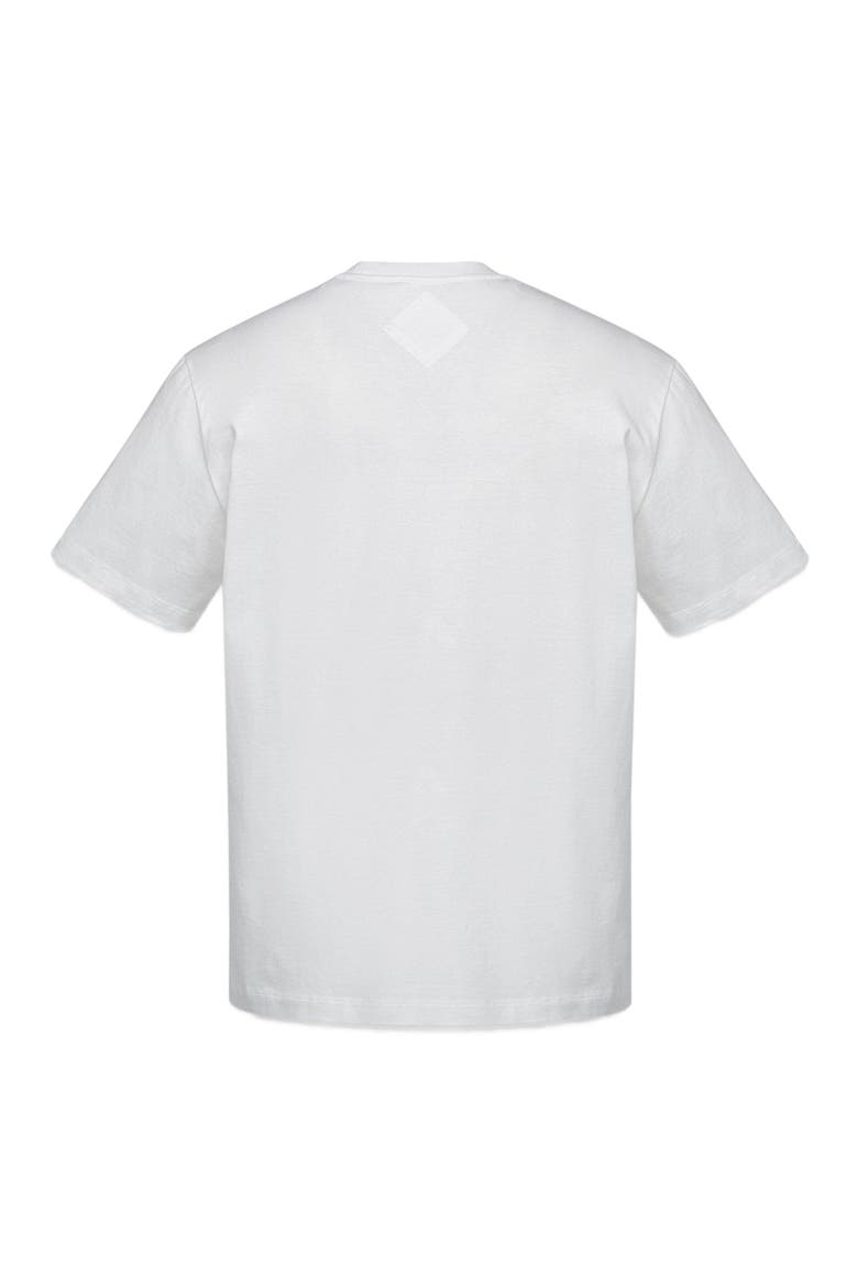 Monogram Patch Pocket T-Shirt in Organic Cotton, Alternate, color, WHITE