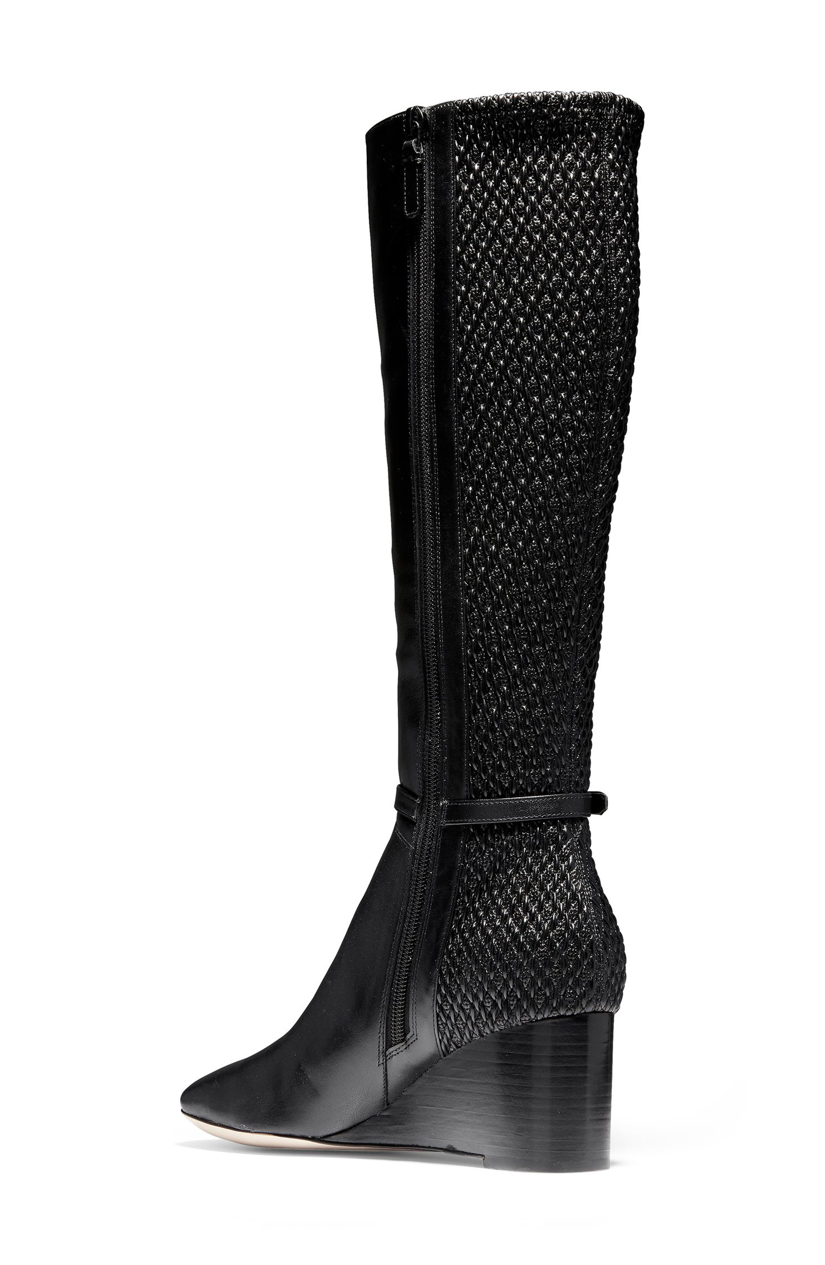 Cole Haan Lauralyn Knee High Wedge Boot, Alternate, color, 