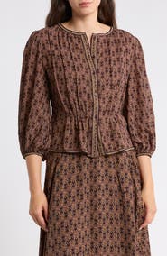 MAX STUDIO Bubble Sleeve Top