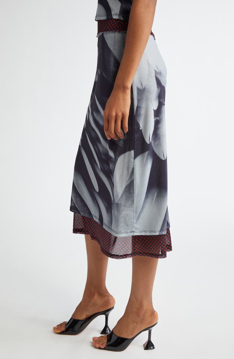 Miaou Maria Tiered Midi Skirt, Alternate, color, 