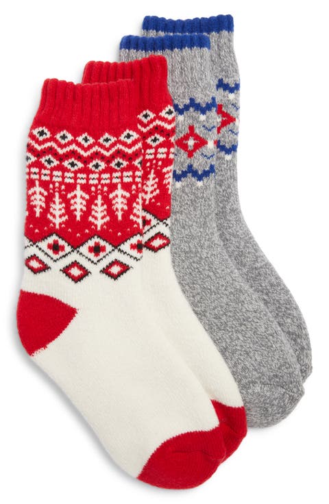 2-Pack Holiday Cozy Crew Socks