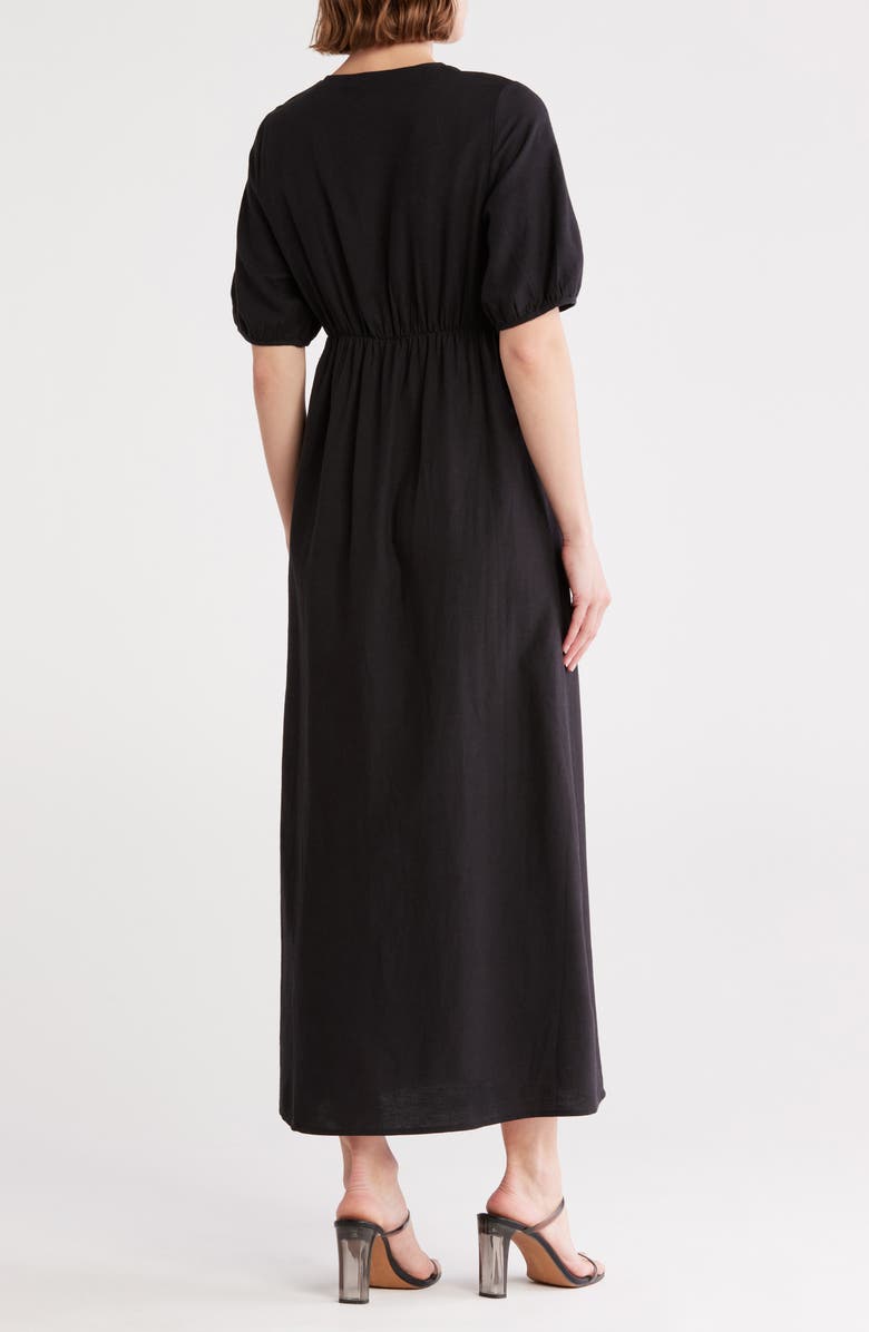 VERO MODA Nethe Tie Front Empire Waist Maxi Dress, Alternate, color,