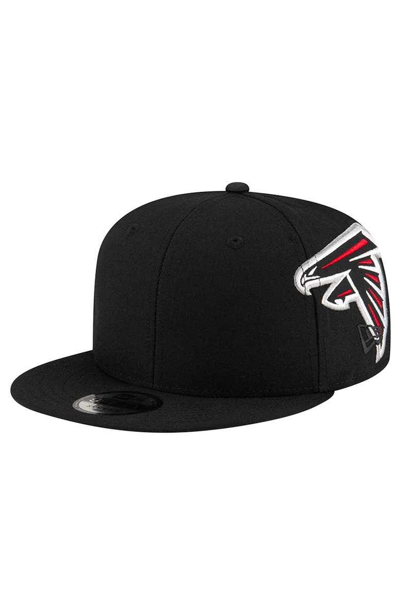 New Era Men's New Era Black Atlanta Falcons Helmet 9FIFTY Snapback Hat, Main, color, Black