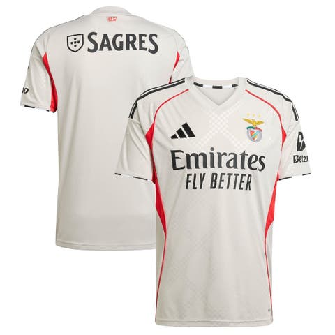 Men's adidas Gray Benfica 2025/26 Away Replica Jersey