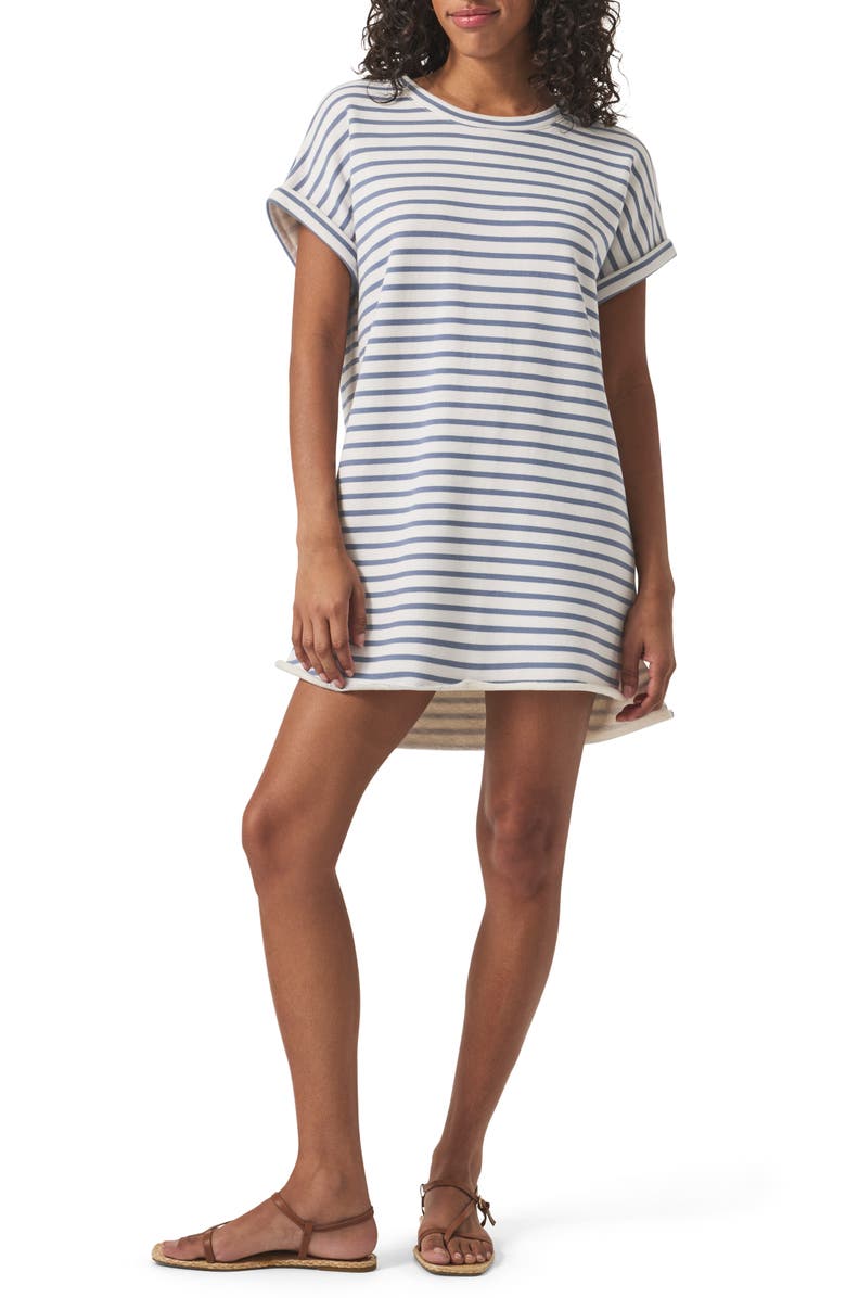 Splendid Cassie Stripe Cotton French Terry Minidress, Main, color,
