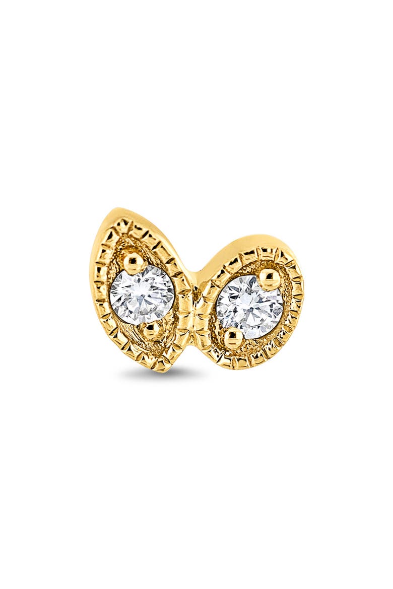 18K Gold Mykonos Diamond Stud Earrings (Online Trunk Show), Alternate, color, 18K YELLOW GOLD/ DIAMOND