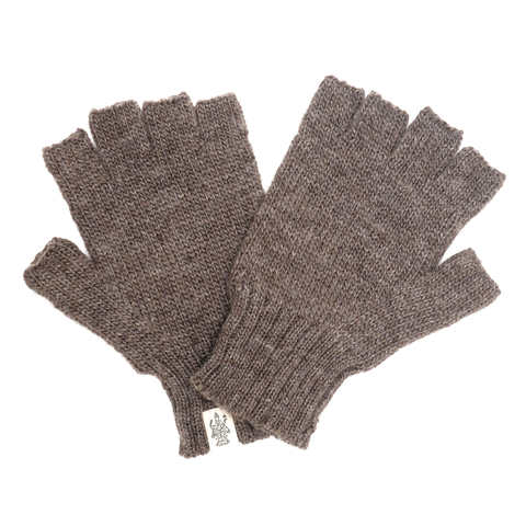 Hand Loom Striped and Solid Fingerless Gloves