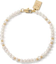 MIRANDA FRYE Bette Natural Pearl Stretch Bracelet