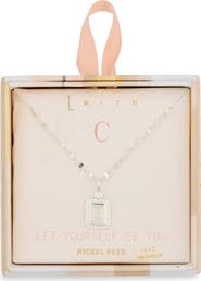 Leith Initial Pendant Necklace