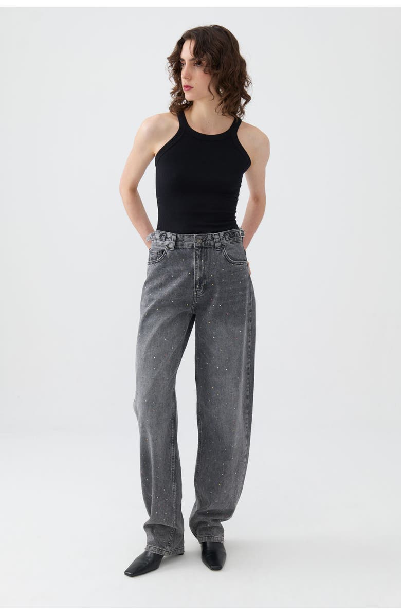 Nocturne High Waisted Balloon Jeans, Alternate, color, 