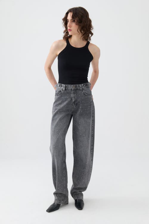 NOCTURNE NOCTURNE HIGH WAISTED BALLOON JEANS 