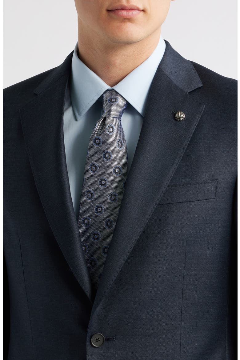 Stacey Trim Fit Solid Navy Stretch Super 110s Suit (Men) | Nordstrom