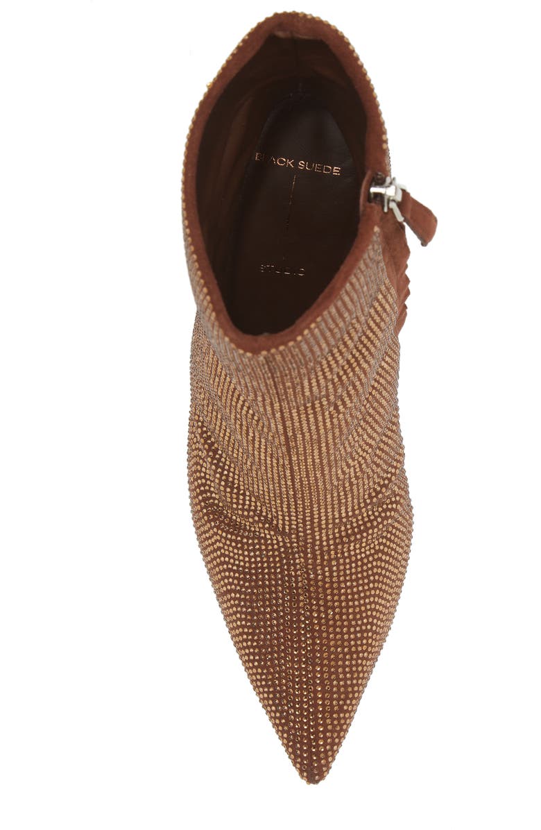 BLACK SUEDE STUDIO Dahlia Crystal Embellished Pointed Toe Boot, Alternate, color,