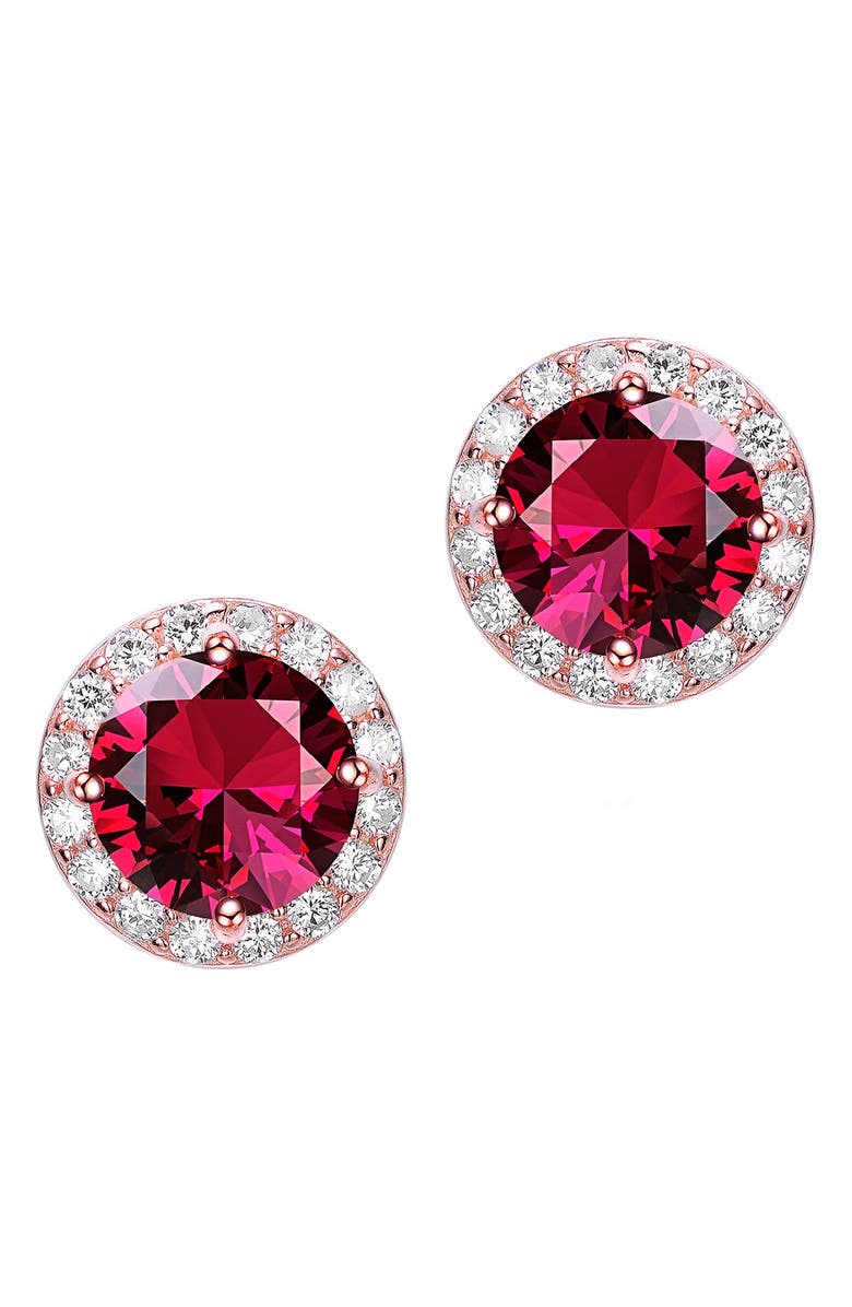 Genevive Cubic Zirconia Stud Earrings, Main, color,