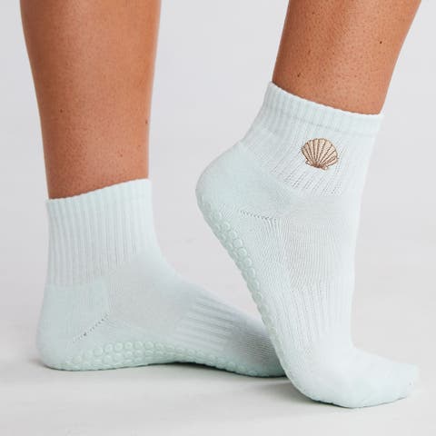 Seashell Grip Socks