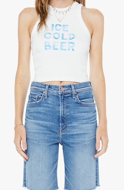 The Chin Ups Chop Crop Graphic Tank