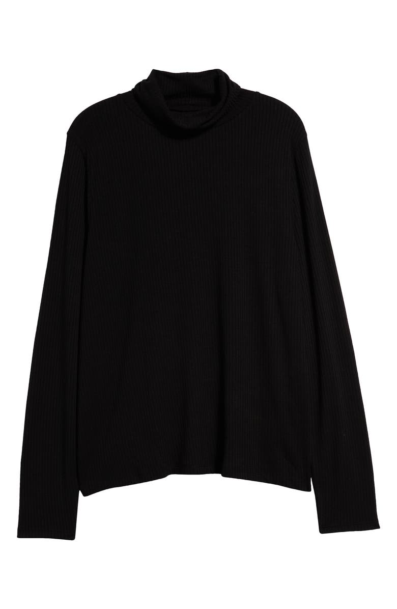 Madewell Rib Turtleneck Top, Alternate, color, 
