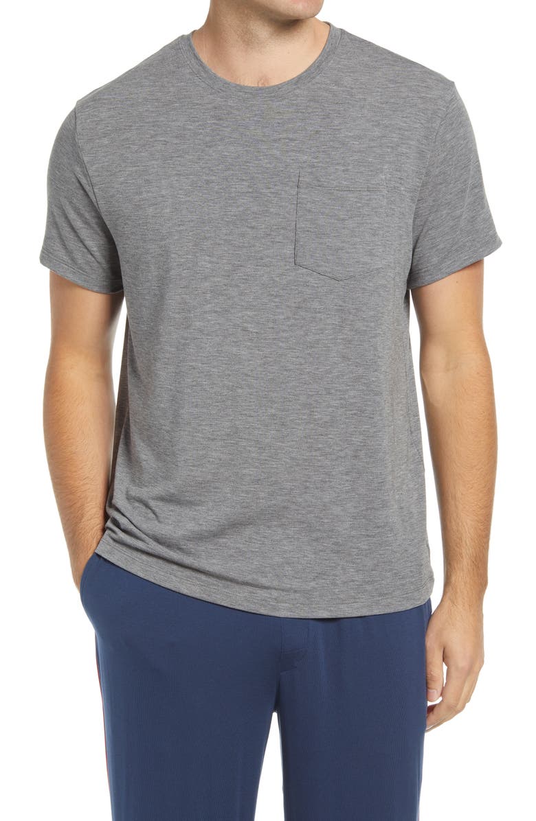 Tommy John Second Skin Sleep Crewneck Pocket T-Shirt, Main, color,