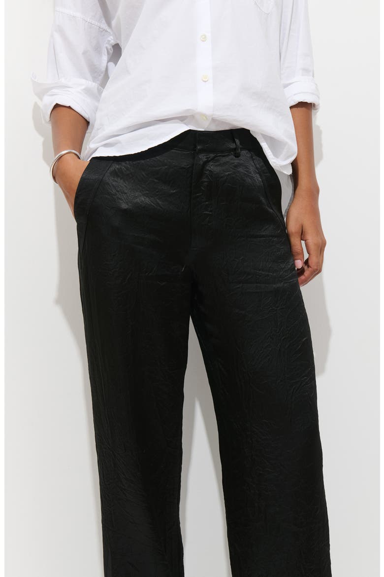 Claire High Waist Wide Leg Pants, Alternate, color, BLACK