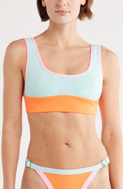 Bluebell Stripe Donna Reversible Bikini Top