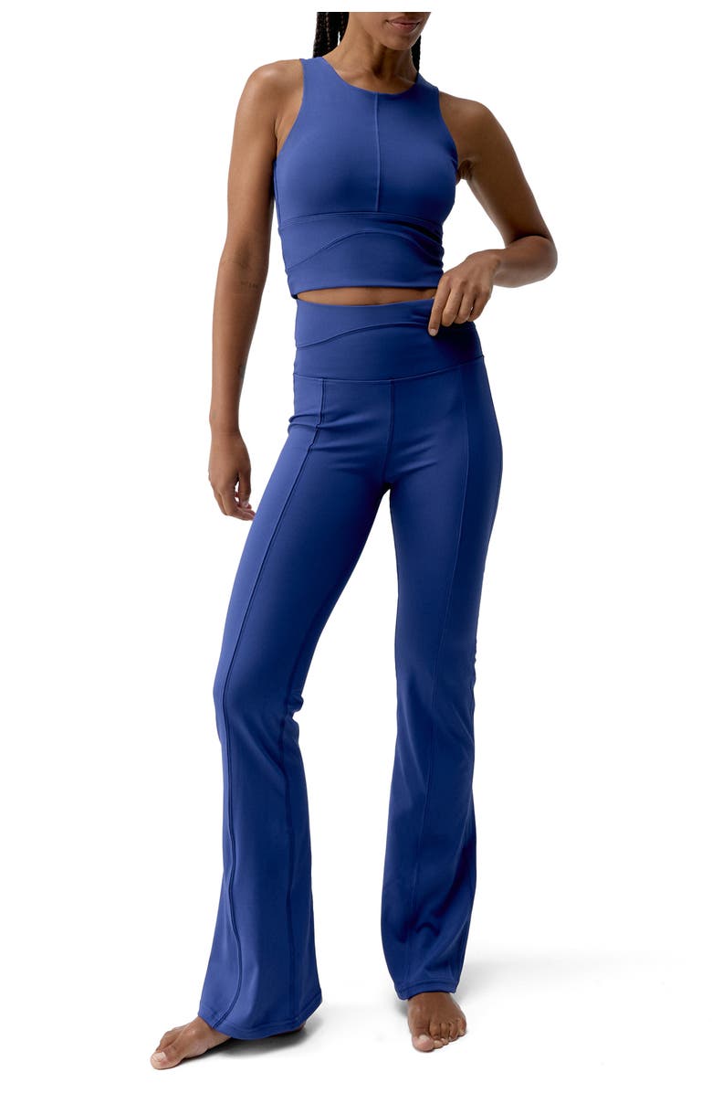 Born Living Yoga Saori Medium Support Performance Sport Top, Alternate, color, Next Blue