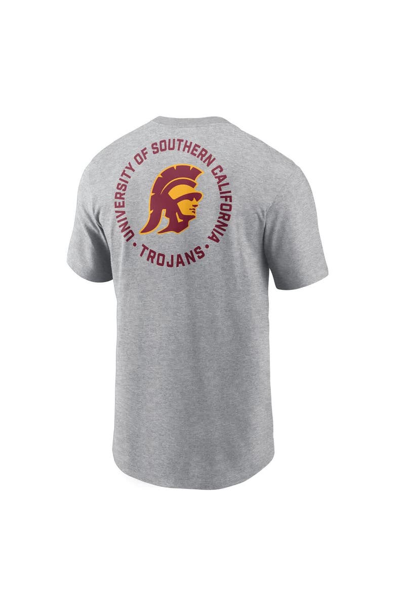 Nike Men's Nike Heather Gray USC Trojans Campus 2-Hit T-Shirt, Alternate, color, 