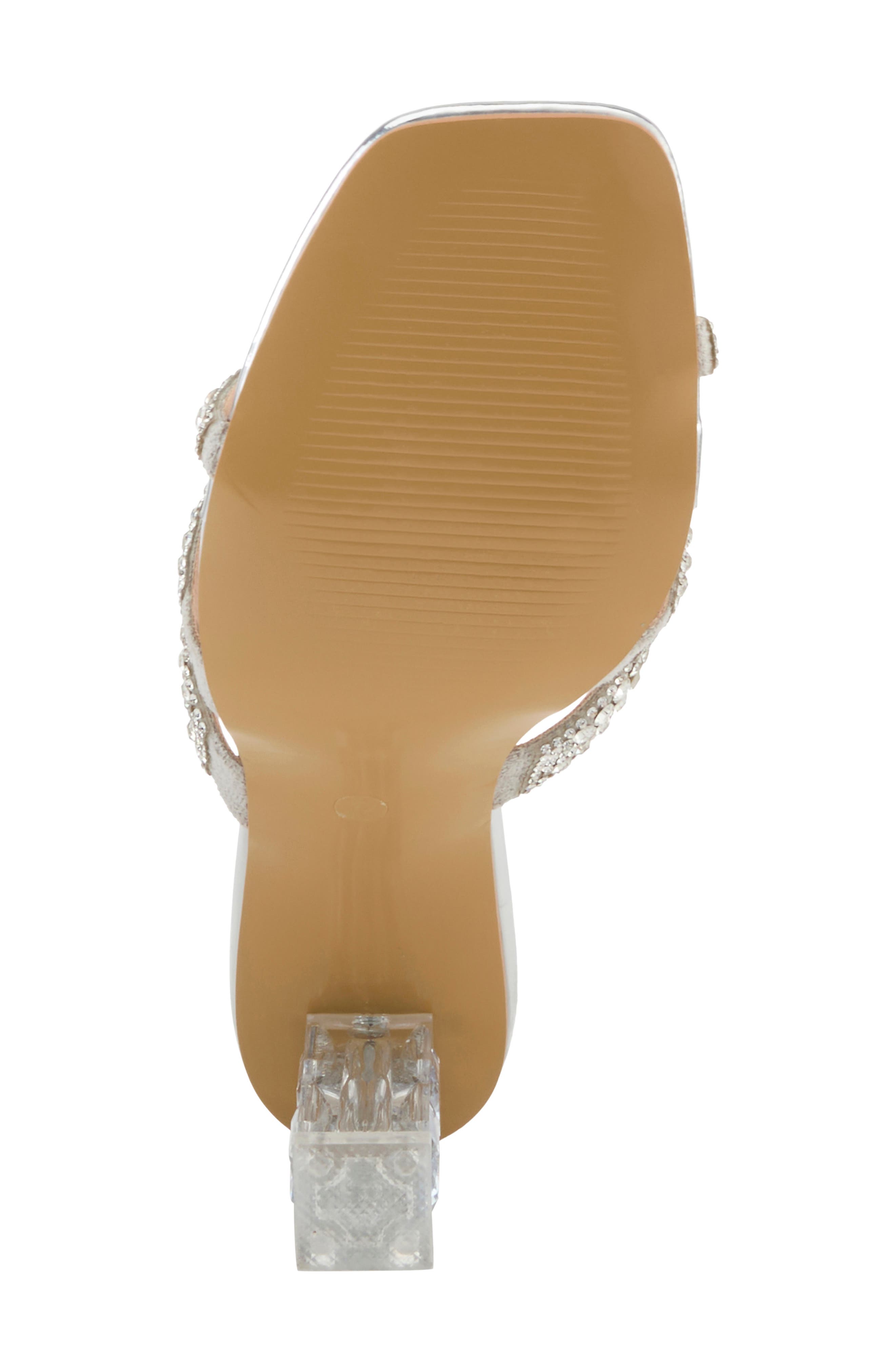 Knowles Crystal Sandal, Alternate, color, SILVER
