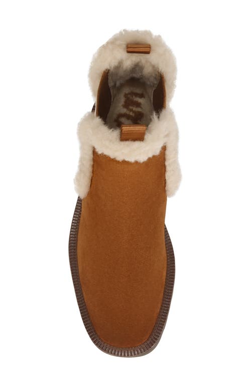Sam Edelman Laguna Faux Fur Trim Platform Chelsea Boot In Brown