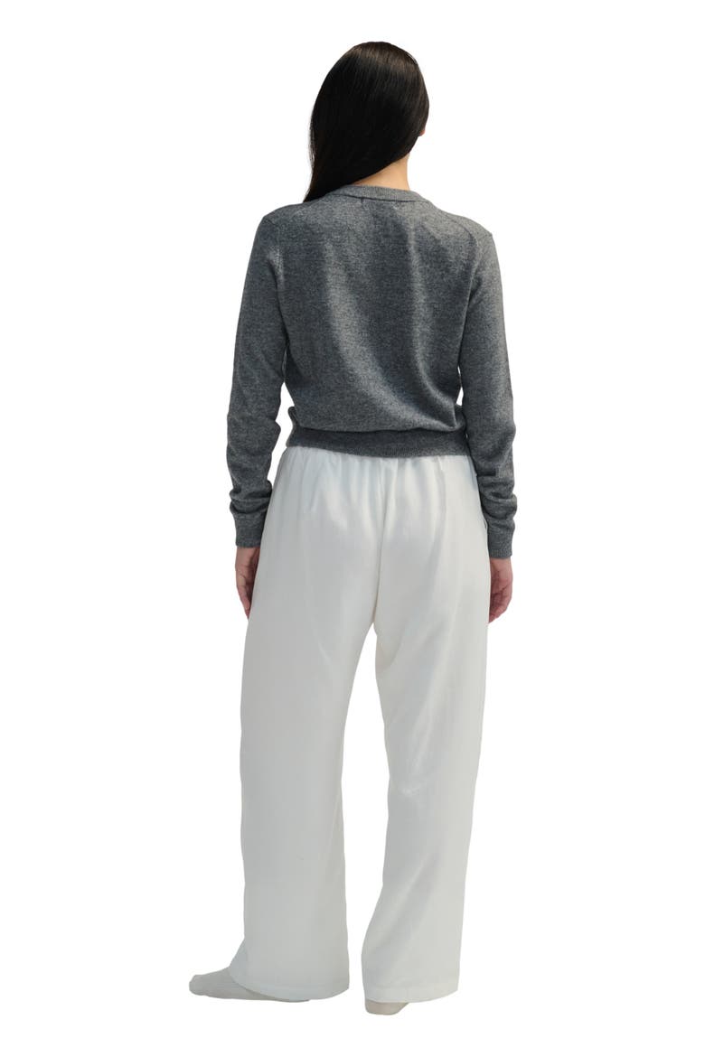 Front Tie Linen Pants, Alternate, color, White